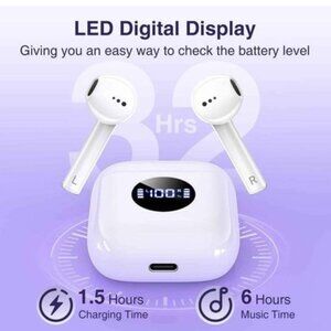 Wireless Earbuds Bluetooth 5.3 Headphones with Charging Case